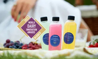 Refreshing fermented protein drink