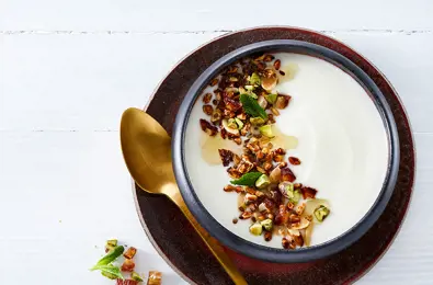 High-protein yoghurt